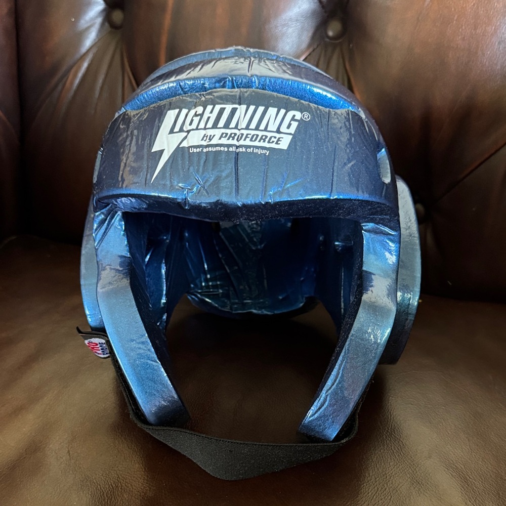 ProForce Lightning Karate/Martial Arts Sparring Headgear  Blue